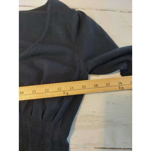 colourworks black cardigan button front ,size small 3/4 sleeve - Picture 4 of 10